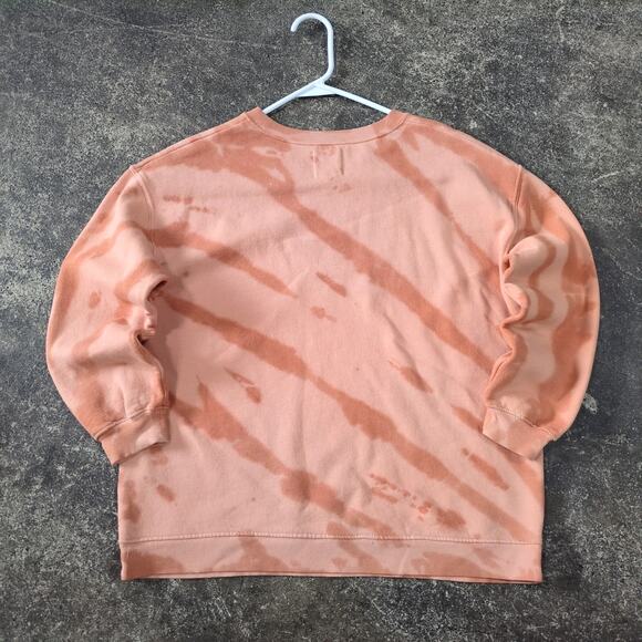 Billabong Crewneck Sweatshirt Womens M Peach Orange Oversized Sun Moon Sweater - Picture 3 of 8